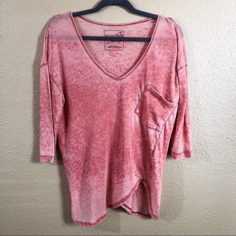 Free People Oversized Burnout T-shirt